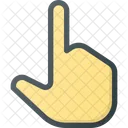 Eins Finger Punkt Symbol