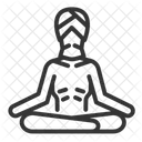 Einsiedler Hindu Meditation Symbol