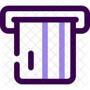 Karte Einstecken Geldautomat Zahlung 아이콘