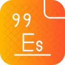 Einsteinium Periodic Table Chemistry Icon