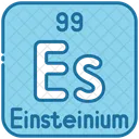 아인슈타이늄 화학 주기율표 아이콘