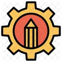 Zahnrad Zahnrad Werkzeugkonfiguration Symbol