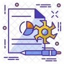 Einstellung Analyse Diagramm Symbol