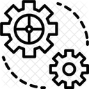 Einstellung Zahnrader Getriebe Icon