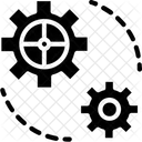 Einstellung Zahnrader Getriebe Icon
