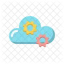 Einstellung Cloud Computing Symbol