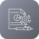 Einstellung Analyse Diagramm Symbol