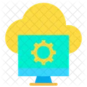 Cloud Einstellung Computer Symbol