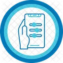 Einstellungen Telefon In Der Hand Halten Praferenzen Icon