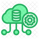 Einstellung Cloud Datenbank Symbol