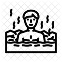 Dip heiß nehmen  Symbol