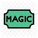 Ticket Magie Zirkus Symbol