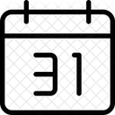 Einunddreissigstes Datum Symbol