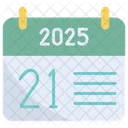 Einundzwanzigster 2025 Symbol