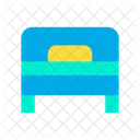 Bett Kissen Holz Symbol