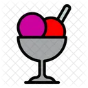 Eis Sahne Dessert Symbol