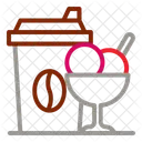 Eis Sahne Dessert Symbol