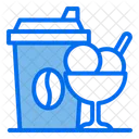 Eis Sahne Dessert Symbol