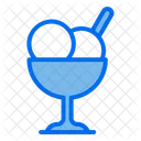 Eis Sahne Dessert Symbol