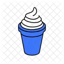 Eisbecher Fastfood Dessert Symbol