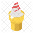 Gelato Eisbecher Sommerdessert Symbol