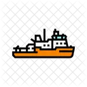 Eisbrecher Schiff Fracht Symbol