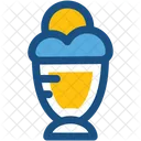 Eis Sahne Dessert Symbol