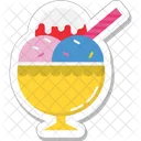 Eis Sahne Dessert Symbol