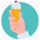 Eis Waffel Eisbecher Symbol