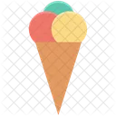 Eis Waffel Sahne Symbol