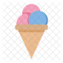 Eis in der Waffel  Symbol