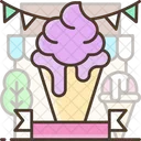 Eiscreme-Banner  Symbol