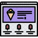 Eiscreme-Website  Symbol