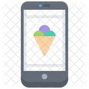 Eisdielen App Eiscreme App Mobile App Symbol