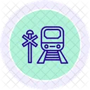 Eisenbahn Farbkreis Symbol Icon