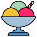 Sommer Tiefkuhlkost Eis Symbol