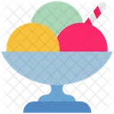 Sommer Tiefkuhlkost Eis Symbol