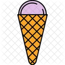 Sahne Waffel Eis Symbol