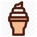 Eis Waffel Sahne Symbol