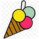 Sommer Eis Waffel Symbol