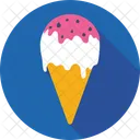 Waffel Eis Sahne Symbol