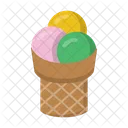 Kegel Eis Sussigkeiten Symbol