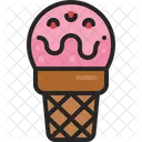 Eis Waffel Kugel Symbol