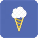 Waffel Eis Sahne Symbol