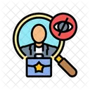 Confidencial Ejecutivo Busqueda Icono