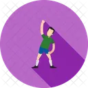 Ejercicio Yoga Gimnasio Icon