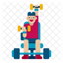 Ejercicio De Gimnasio Icono