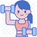 Ejercicio de gimnasio  Icono