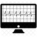 Analytik Diagramm EKG Symbol