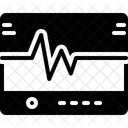 Flatlining Lebenslinie EKG Symbol